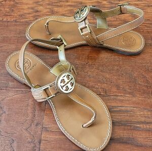 Tory Burch Royal Tan Tong Sandals
